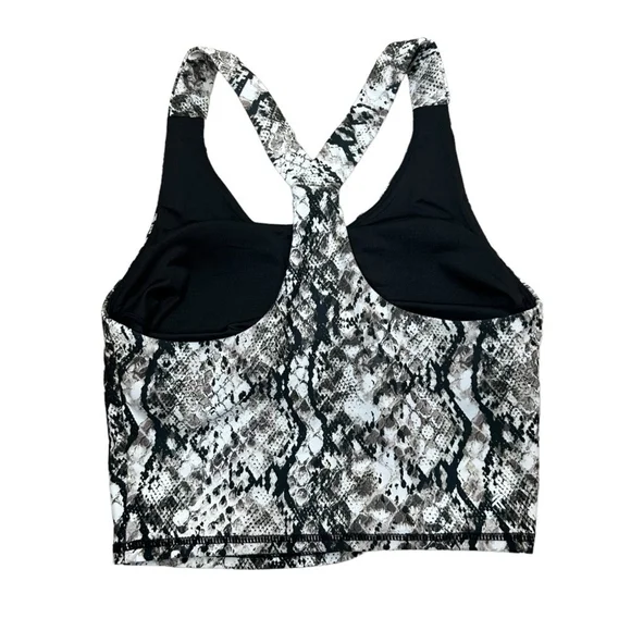 2/$30 Kyodan Snakeskin Print Athleisure Sports Bra Crop Top Built in Bra Size XS - Picture 5 of 8